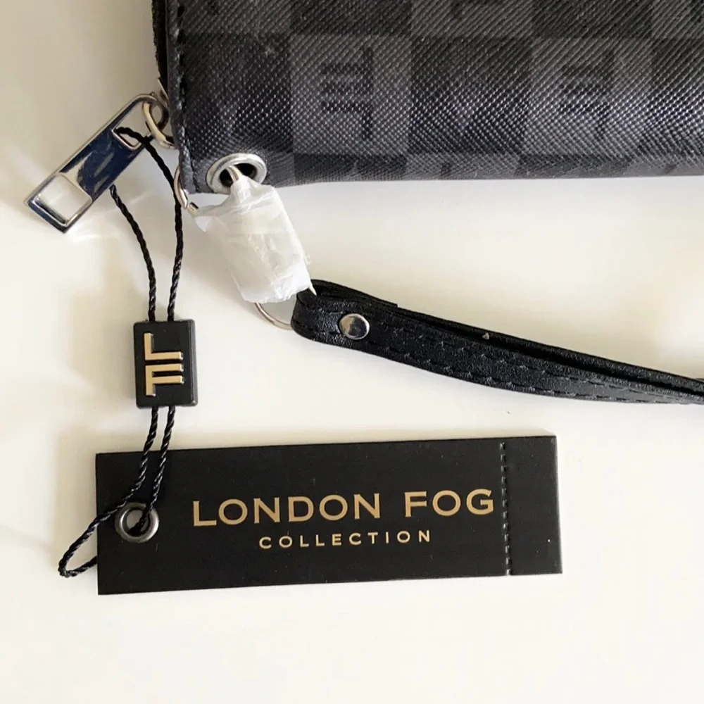 London Fog Adalia Signature Zip Around Wallet